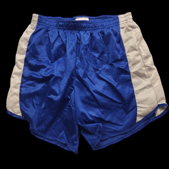 Cobblestone Nylon Sprinter Running Gym Shorts Men’s Size Medium Blue & White - Picture 1 of 4